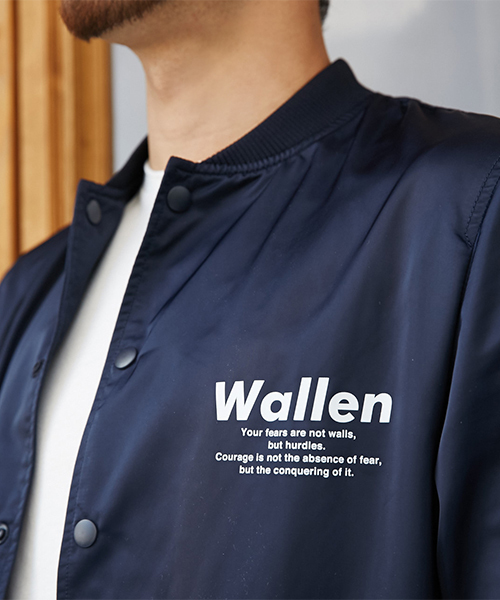 AZUL by moussy（アズールバイマウジー）の「バックプリント衿リブコーチジャケット（その他アウター・メンズ・ブラック/ネイビー・LARGE/MEDIUM/SMALL）」の10枚目の写真