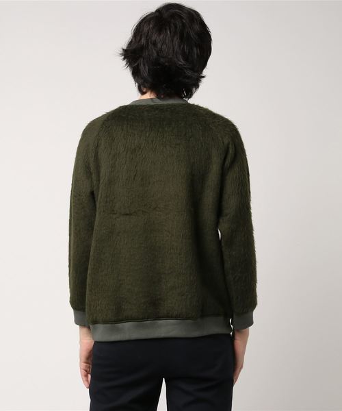 rehacer(レアセル)の「TROVE : POROMIES CREW NECK(スウェット・メンズ・カーキ・2)」の3枚目の写真