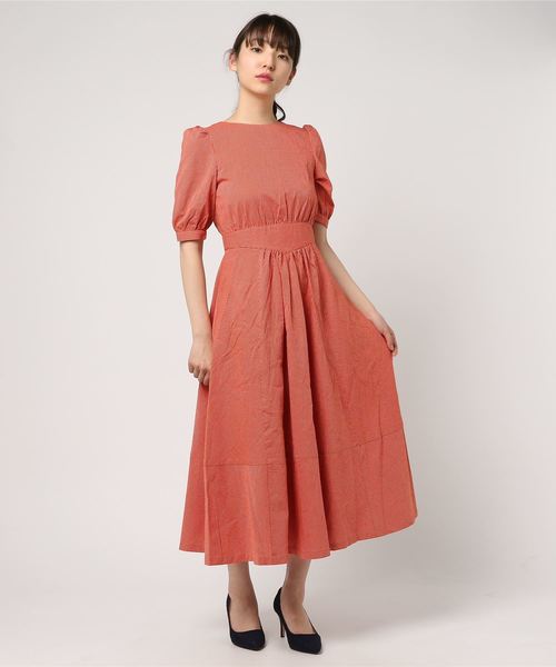 MOUSSY（マウジー）の「STRIPE HALF SLEEVE DRESS（ワンピース・レディース・ブラック系その他/ホワイト系その他/レッド系その他・2/1）」の8枚目の写真