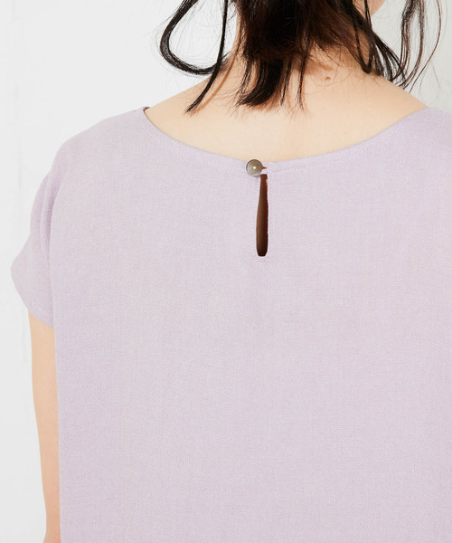 RIVE DROITE（リヴドロワ）の「リネンライクVネックブラウス（シャツ/ブラウス・レディース・ベージュ/カーキ/バイオレット/オレンジ・FREE）」の22枚目の写真