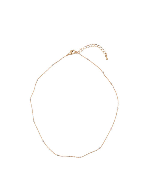 colleca la（コレカラ）の「パールとチェーンの華奢ネックレス（ネックレス・レディース・シルバー/ゴールド・ﾌﾘ-）」の8枚目の写真