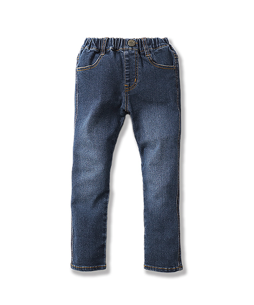 devirock（デビロック）の「楽デニム ストレッチスキニーデニムパンツ（デニムパンツ・キッズ・ネイビー/サックスブルー/ワンウォッシュ・100cm/110cm/120cm/130cm/140cm/150cm/160cm）」の14枚目の写真