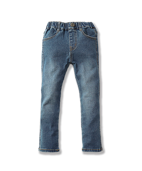devirock（デビロック）の「楽デニム ストレッチスキニーデニムパンツ（デニムパンツ・キッズ・ネイビー/サックスブルー/ワンウォッシュ・100cm/110cm/120cm/130cm/140cm/150cm/160cm）」の15枚目の写真