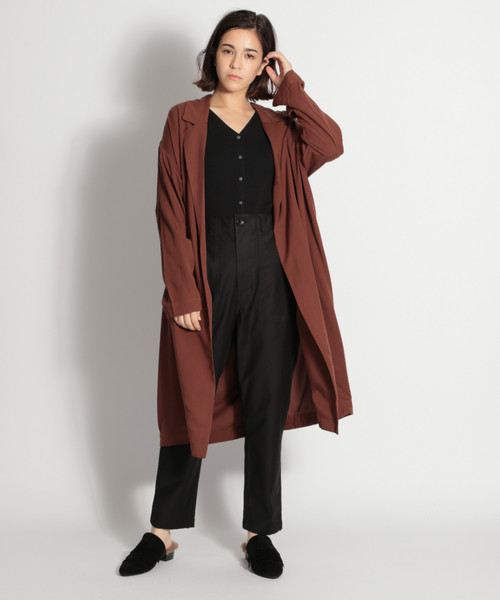 niko and...（ニコアンド）の「バックサテンベイカーパンツ（その他パンツ・レディース・ブラック/ベージュ/カーキ・LARGE/MEDIUM）」の4枚目の写真