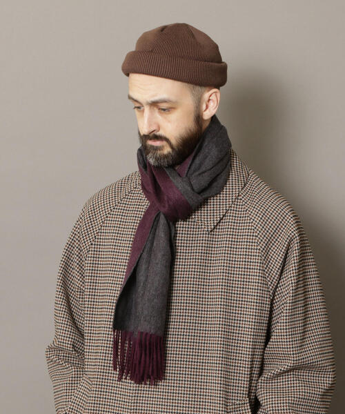 BEAUTY&YOUTH UNITED ARROWS（ビューティーアンドユースユナイテッドアローズ）の「BY リバーシブル カシミヤ マフラー ◆（マフラー・メンズ・ブラック/ライトブルー/ネイビー/ワインレッド・ﾌﾘ-）」の5枚目の写真