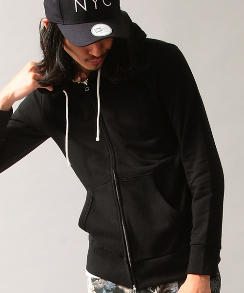 BEAUTY&YOUTH UNITED ARROWS（ビューティーアンドユースユナイテッドアローズ）の「by ∴スウェット ジップ フーディ◇（パーカー・メンズ・ブラック/グレー/ケリー/ロイヤルブルー・SMALL/MEDIUM/LARGE/X-LARGE）」の2枚目の写真