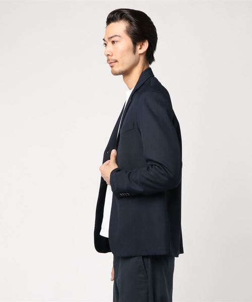 BARENA（バレナ）の「BARENA: ソリッド シャツジャケット（テーラードジャケット・メンズ・ネイビー・44/46/48）」の4枚目の写真