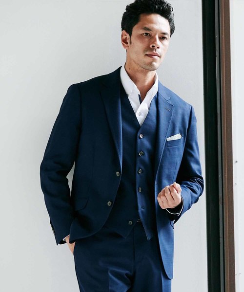 MEN'S BIGI(メンズビギ)の「ミニチェックメッシュ リバーシブルベスト(ベスト・メンズ・ネイビー/ブラウン/ブルー・SS/S/M/L)」の8枚目の写真
