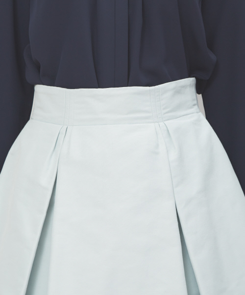 DESIGNWORKS（デザインワークス）の「グログランスカート（スカート・レディース・サックスブルー/ブラック・36/38/40）」の8枚目の写真