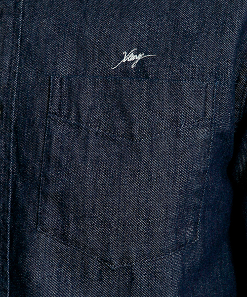 XLARGE（エクストララージ）の「DENIM BD SHIRT（シャツ/ブラウス・メンズ・ダークインディゴブルー/ライトインディゴブルー・SMALL/MEDIUM/LARGE/X-LARGE）」の10枚目の写真