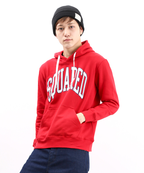 WEGO（ウィゴー）の「WEGO/アーチロゴプルパーカー（パーカー・メンズ・レッド/グリーン/ホワイト/ブラック・MEDIUM/LARGE）」の4枚目の写真