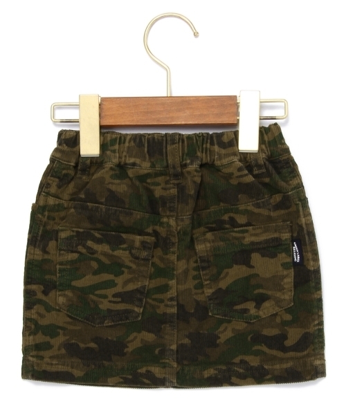 green label relaxing(グリーンレーベルリラクシング)の「ホソコール メイサイプリント スカート(スカート・キッズ・オリーブ/ベージュ・XS/95/S/105/M/115/L/125)」の3枚目の写真