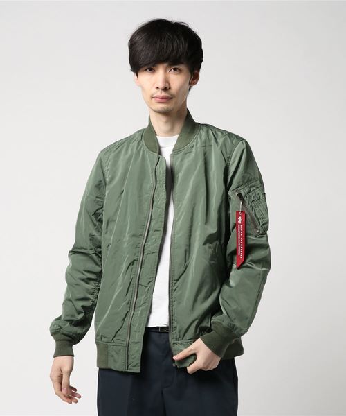 Alpha Industries（アルファインダストリーズ）の「【ALPHA】ＢＯＮＤＩＮＧ　Ｌ－２Ｂ（ミリタリージャケット・メンズ・ホワイト/ブラック/アーミー・LARGE/MEDIUM/X-LARGE）」の3枚目の写真