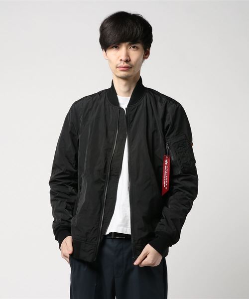 Alpha Industries（アルファインダストリーズ）の「【ALPHA】ＢＯＮＤＩＮＧ　Ｌ－２Ｂ（ミリタリージャケット・メンズ・ホワイト/ブラック/アーミー・LARGE/MEDIUM/X-LARGE）」の2枚目の写真
