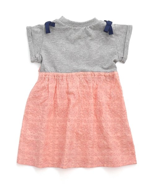 apres les cours（アプレレクール）の「デイジーレースドッキングワンピース（ワンピース・キッズ・サーモンピンク/サックスブルー・80/90/100/110/120/130）」の10枚目の写真