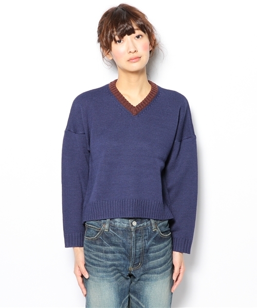BEAMS BOY - BEAMS BOY Vネックニット BEAMS BOY（ビームスボーイ）の「BEAMS BOY / ボーイ フェア