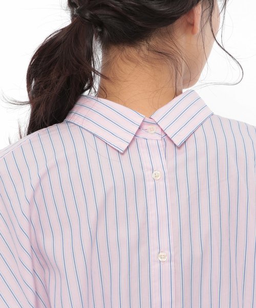 LAKOLE（ラコレ）の「【マルチウェイ】ロングシャツチュニック / LAKOLE（チュニック・レディース・ホワイト/ピンク/ブルー・SMALL/MEDIUM）」の20枚目の写真