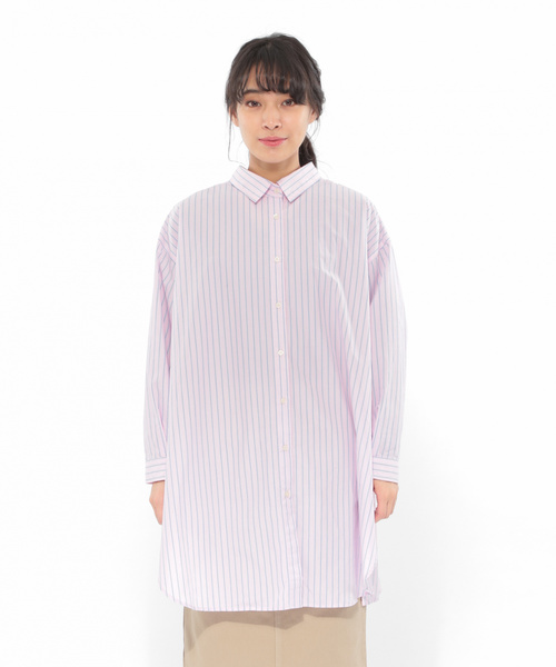 LAKOLE（ラコレ）の「【マルチウェイ】ロングシャツチュニック / LAKOLE（チュニック・レディース・ホワイト/ピンク/ブルー・SMALL/MEDIUM）」の22枚目の写真