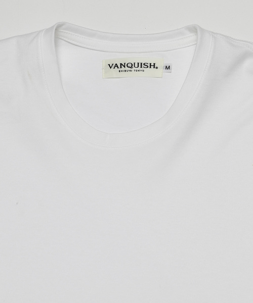 VANQUISH(ヴァンキッシュ)の「VANQUISH / ヴァンキッシュ プレミアムスムースコットン クルーネック 半袖Tシャツ(Tシャツ/カットソー・メンズ・ホワイト/ブラック・S/M/L/XL)」の12枚目の写真