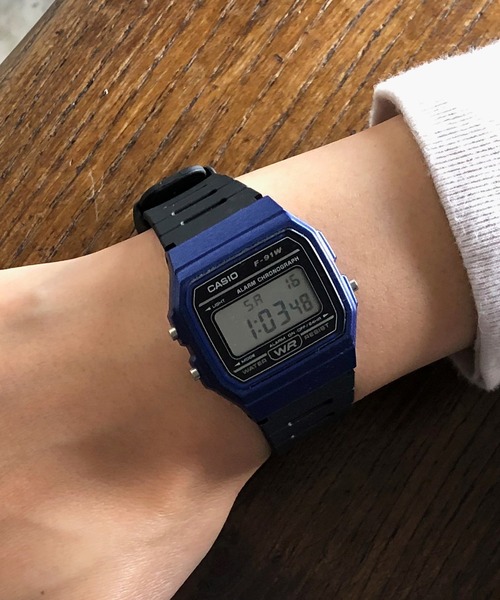 CASIO（カシオ）の「CASIO F-91WM : カシオ ベーシック デジタル チープカシオ（デジタル腕時計・レディース・ブラック/オリーブ/シルバー/ブルー/ゴールド・FREE）」の10枚目の写真