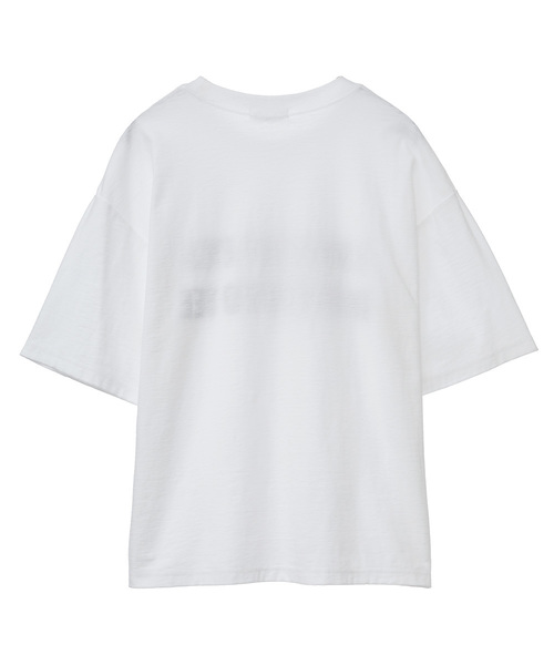 CLANE（クラネ）の「REVERSED LOGO T/S（Tシャツ/カットソー・レディース・ベージュ/ホワイト・1/2）」の11枚目の写真