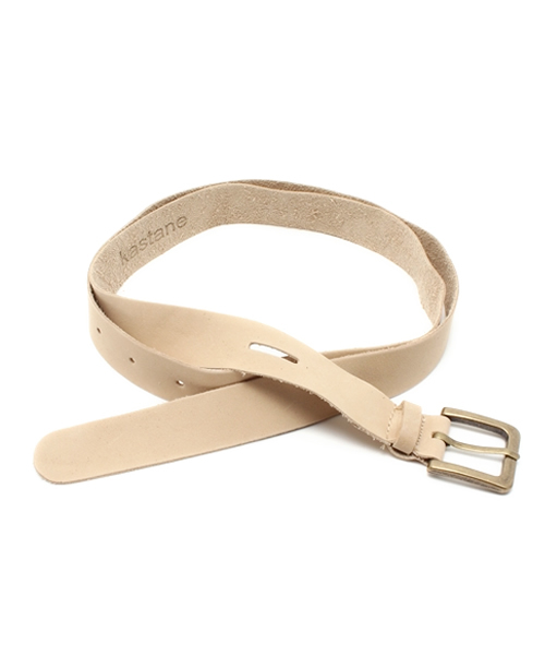 Kastane(カスタネ)の「【Kastane】レザー細ベルト(ベルト・レディース・ブラック/キャメル/オフホワイト/ネイビー/ダークブラウン/グレー・FREE)」の2枚目の写真