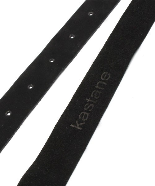 Kastane(カスタネ)の「【Kastane】レザー細ベルト(ベルト・レディース・ブラック/キャメル/オフホワイト/ネイビー/ダークブラウン/グレー・FREE)」の8枚目の写真