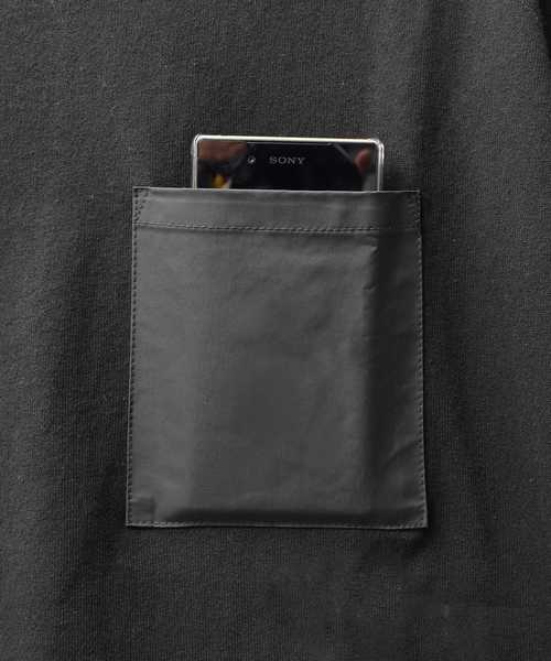 MinoriTY(マイノリティ)の「ナイロンポケットビッグTシャツ ビッグシルエット(Tシャツ/カットソー・メンズ・ホワイト/ブラック・M/L)」の8枚目の写真