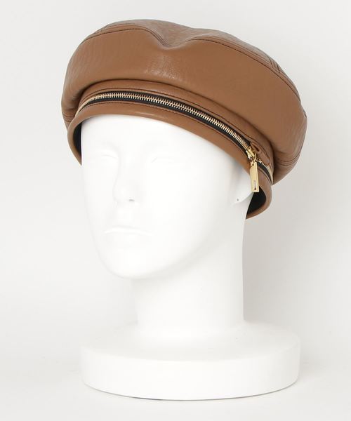 CA4LA（カシラ）の「VAILLE（ハンチング/ベレー帽・レディース・ブラウン/ベージュ/ブラック/キャメル・ONESIZE）」の4枚目の写真