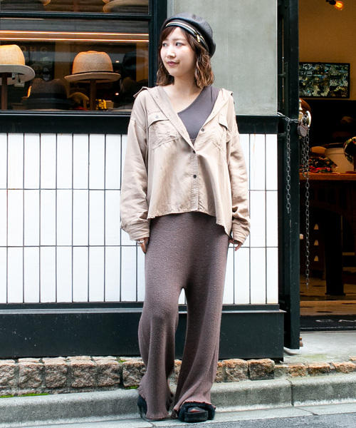 CA4LA（カシラ）の「VAILLE（ハンチング/ベレー帽・レディース・ブラウン/ベージュ/ブラック/キャメル・ONESIZE）」の8枚目の写真