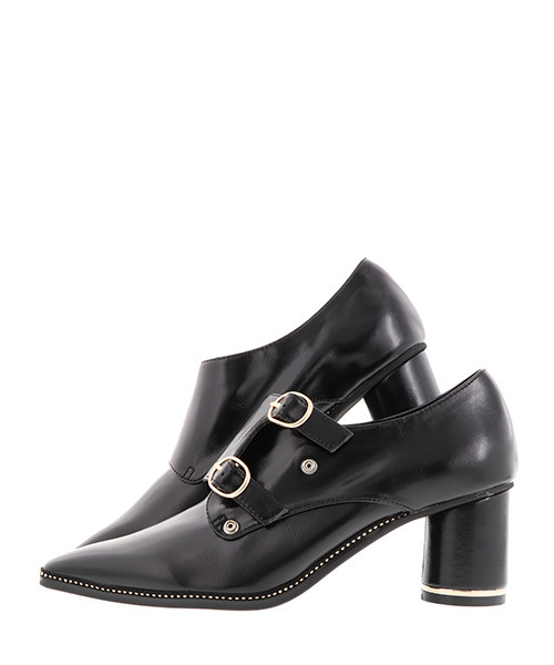 RANDA（ランダ）の「ソフトモンクストラップシューズ（ドレスシューズ・レディース・ブラック/ダークブラウン/クリーム/グレイッシュベージュ・LL/S/M/L）」の8枚目の写真