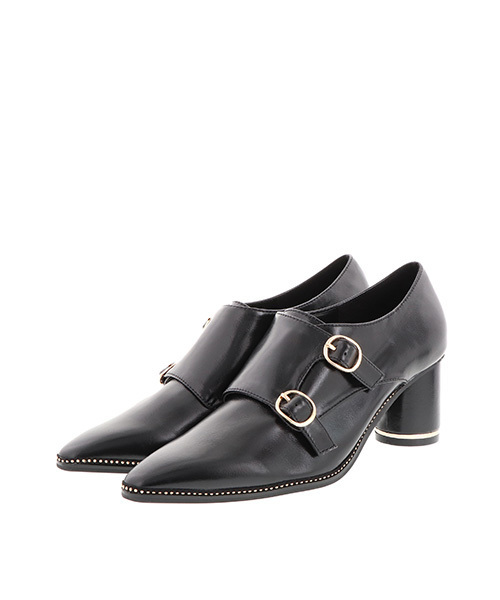 RANDA（ランダ）の「ソフトモンクストラップシューズ（ドレスシューズ・レディース・ブラック/ダークブラウン/クリーム/グレイッシュベージュ・LL/S/M/L）」の10枚目の写真