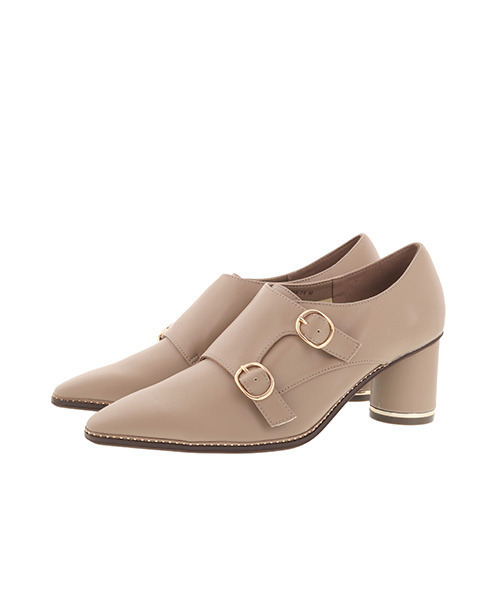 RANDA（ランダ）の「ソフトモンクストラップシューズ（ドレスシューズ・レディース・ブラック/ダークブラウン/クリーム/グレイッシュベージュ・LL/S/M/L）」の15枚目の写真