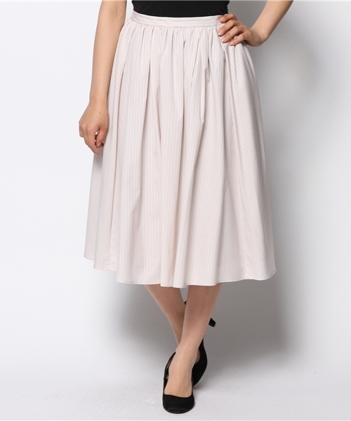 Another Edition（アナザーエディション）の「AE STRIPE FLR SK ◆（スカート・レディース・グレー/ベージュ/ライトブルー・フリー）」の15枚目の写真