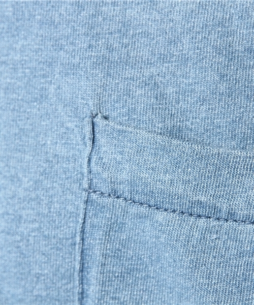 WEGO（ウィゴー）の「WEGO/インディゴポケTシャツ（Tシャツ/カットソー・メンズ・インディゴブルー/ライトインディゴブルー・LARGE/MEDIUM）」の9枚目の写真