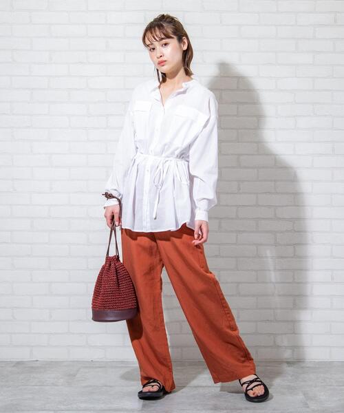 coen(コーエン)の「インドコットンチュニックシャツジャケット#(シャツ/ブラウス・レディース・カーキ/その他/ホワイト・FREE)」の5枚目の写真