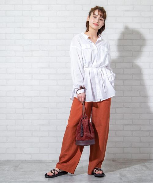 coen(コーエン)の「インドコットンチュニックシャツジャケット#(シャツ/ブラウス・レディース・カーキ/その他/ホワイト・FREE)」の4枚目の写真