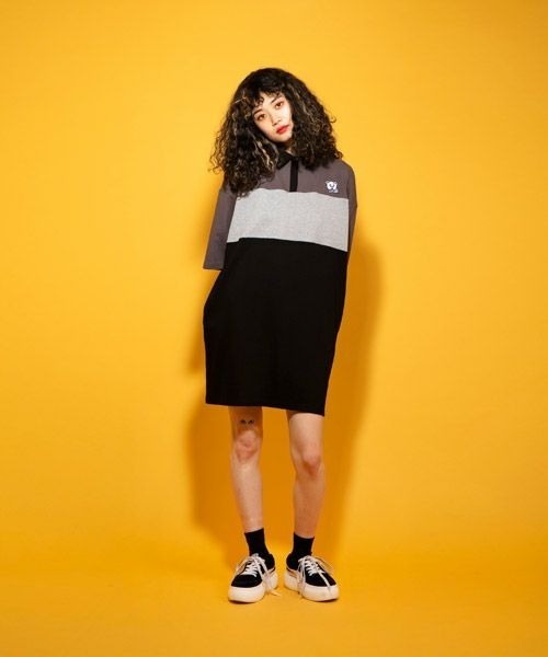 Candy Stripper(キャンディストリッパー)の「TIME FOR BAIT POLO ワンピース(ワンピース・レディース・ブラック/グリーン/ボルドー・2)」の6枚目の写真