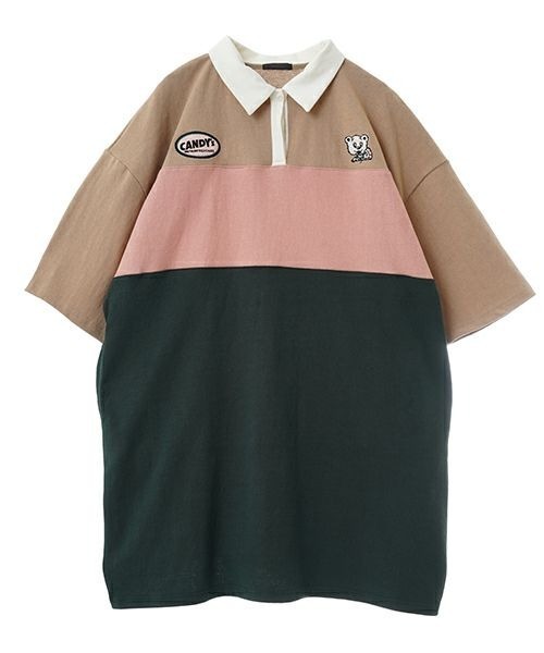 Candy Stripper(キャンディストリッパー)の「TIME FOR BAIT POLO ワンピース(ワンピース・レディース・ブラック/グリーン/ボルドー・2)」の12枚目の写真