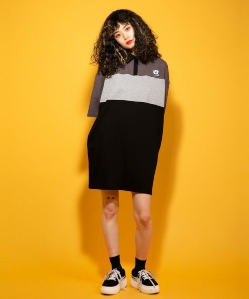 Candy Stripper(キャンディストリッパー)の「TIME FOR BAIT POLO ワンピース(ワンピース・レディース・ブラック/グリーン/ボルドー・2)」の18枚目の写真