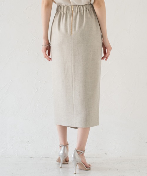 LOUNGEDRESS（ラウンジドレス）の「リネンライクタイトスカート（スカート・レディース・ベージュ/ブラウン・SMALL/MEDIUM）」の16枚目の写真