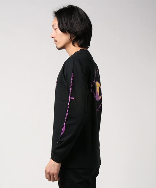 Champion(チャンピオン)の「Champion/チャンピオン ビックC ロンT C3-R402(Tシャツ/カットソー・メンズ・ホワイト/ブラック/イエロー・L/XL)」の11枚目の写真
