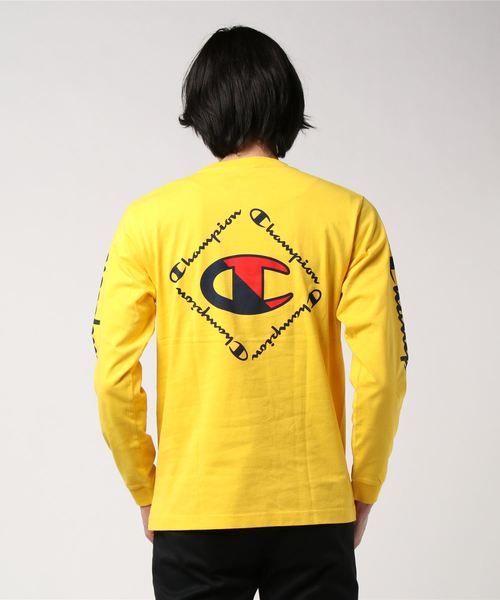 Champion(チャンピオン)の「Champion/チャンピオン ビックC ロンT C3-R402(Tシャツ/カットソー・メンズ・ホワイト/ブラック/イエロー・L/XL)」の13枚目の写真