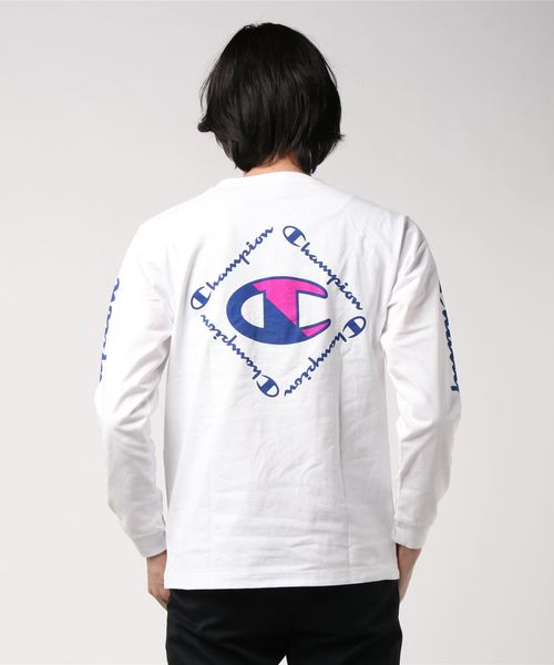 Champion(チャンピオン)の「Champion/チャンピオン ビックC ロンT C3-R402(Tシャツ/カットソー・メンズ・ホワイト/ブラック/イエロー・L/XL)」の14枚目の写真