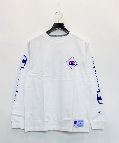 Champion(チャンピオン)の「Champion/チャンピオン ビックC ロンT C3-R402(Tシャツ/カットソー・メンズ・ホワイト/ブラック/イエロー・L/XL)」の1枚目の写真