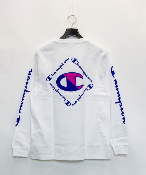 Champion(チャンピオン)の「Champion/チャンピオン ビックC ロンT C3-R402(Tシャツ/カットソー・メンズ・ホワイト/ブラック/イエロー・L/XL)」の4枚目の写真