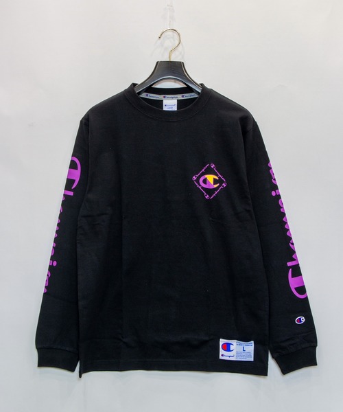 Champion(チャンピオン)の「Champion/チャンピオン ビックC ロンT C3-R402(Tシャツ/カットソー・メンズ・ホワイト/ブラック/イエロー・L/XL)」の5枚目の写真