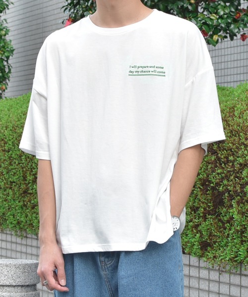 PairPair(ペアペア)の「クマ刺繍&バッグロゴBIGT(男女兼用)(Tシャツ/カットソー・レディース・ライトブルー/ブラック/オフホワイト/サックスブルー/グリーン/ライトグリーン・FREE)」の11枚目の写真