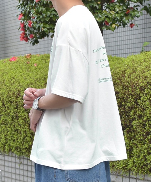 PairPair(ペアペア)の「クマ刺繍&バッグロゴBIGT(男女兼用)(Tシャツ/カットソー・レディース・ライトブルー/ブラック/オフホワイト/サックスブルー/グリーン/ライトグリーン・FREE)」の19枚目の写真