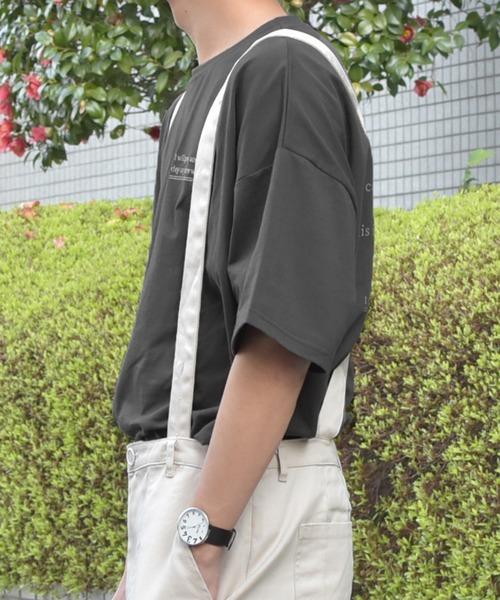 PairPair(ペアペア)の「クマ刺繍&バッグロゴBIGT(男女兼用)(Tシャツ/カットソー・レディース・ライトブルー/ブラック/オフホワイト/サックスブルー/グリーン/ライトグリーン・FREE)」の21枚目の写真